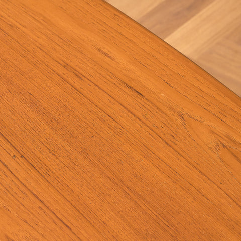 Swedish oval dining table in teak