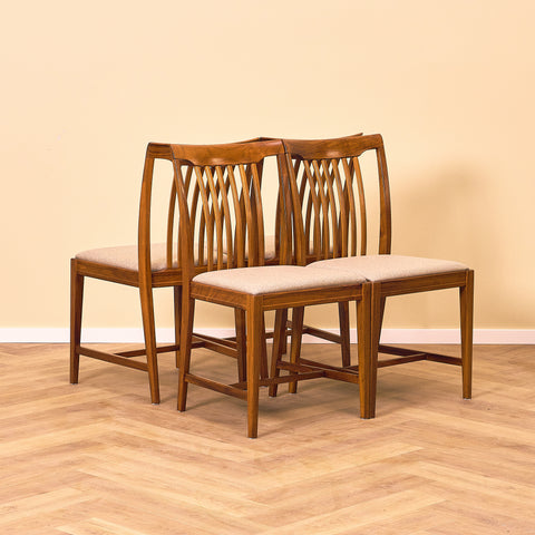Swedish dining chairs in teak model Vindö by Svante Skogh
