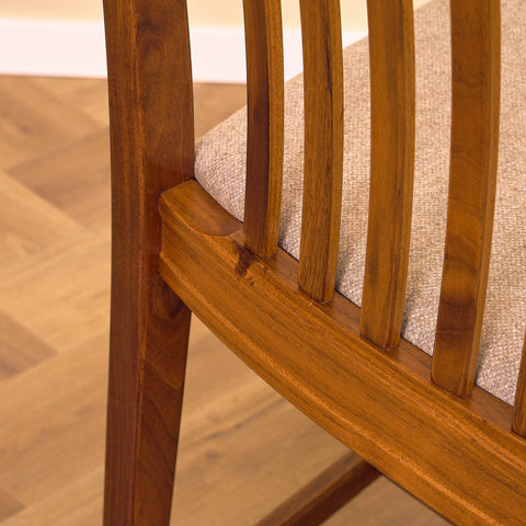 Swedish dining chairs in teak model Vindö by Svante Skogh