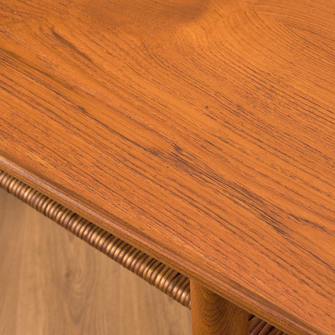 Danish coffee table in teak and oak by Villumsen & son