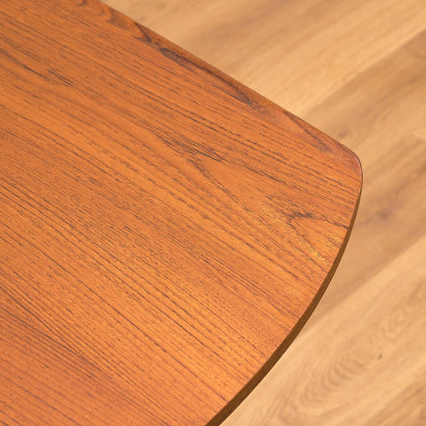 Danish coffee table in teak and oak by Villumsen & son