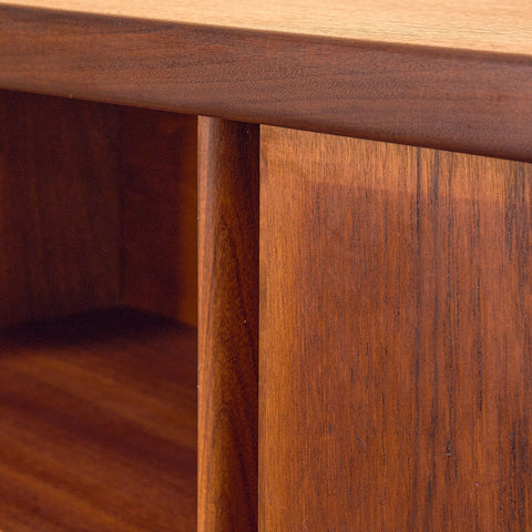 Danish highboard in teak and oak