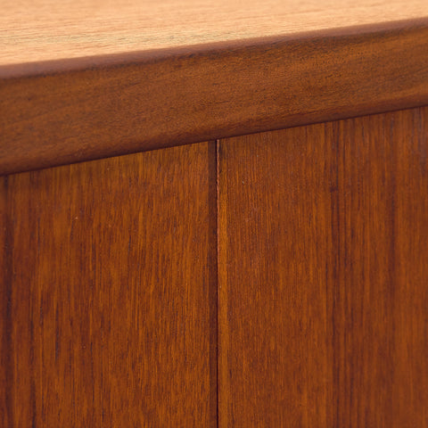 Danish highboard in teak and oak