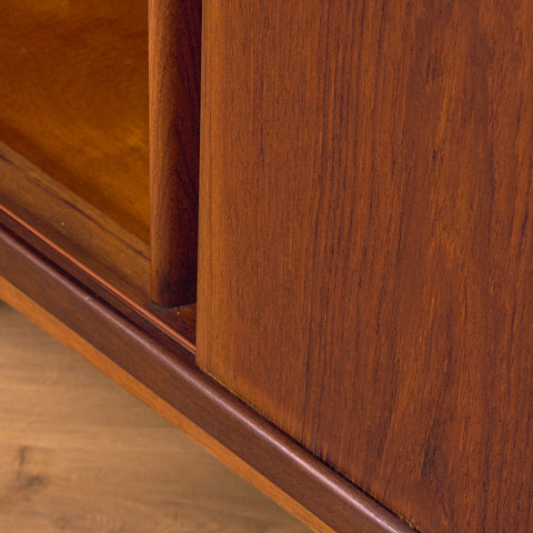 Danish highboard in teak and oak