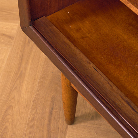 Danish highboard in teak and oak