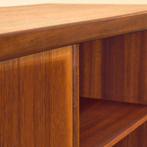 Danish highboard in teak and oak