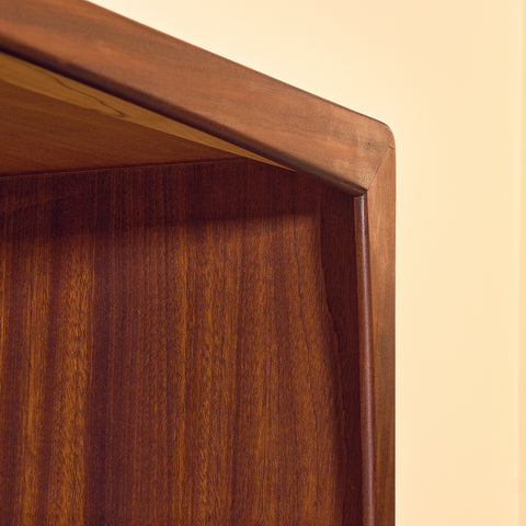Danish highboard in teak and oak
