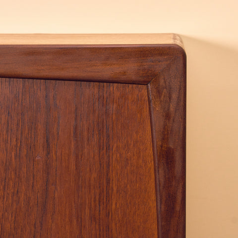 Danish highboard in teak and oak