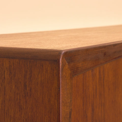 Danish highboard in teak and oak