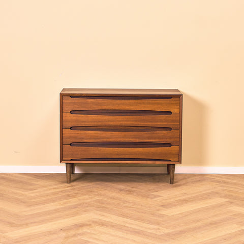 Danish chest of drawers in Santos rosewood by Skovby møbelfabrik