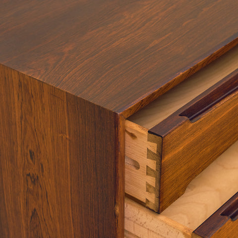 Danish chest of drawers in Santos rosewood by Skovby møbelfabrik