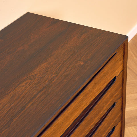 Danish chest of drawers in Santos rosewood by Skovby møbelfabrik