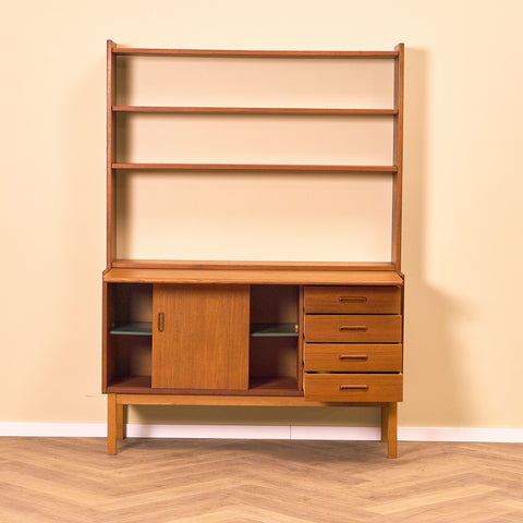 Swedish bookshelf in teak