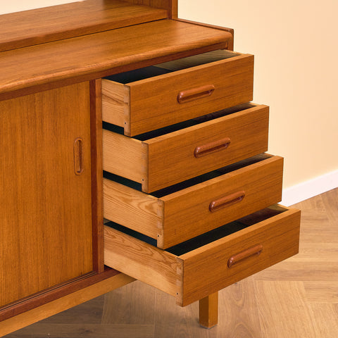 Swedish bookshelf in teak