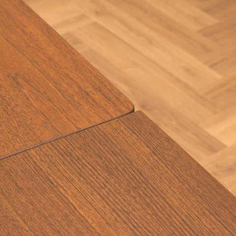 Danish dining table in teak and oak