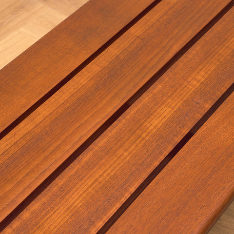 Bench in solid teak by Yngvar Sandström for Seffle Möbelfabrik AB