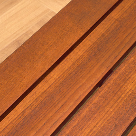 Bench in solid teak by Yngvar Sandström for Seffle Möbelfabrik AB