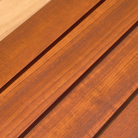 Bench in solid teak by Yngvar Sandström for Seffle Möbelfabrik AB