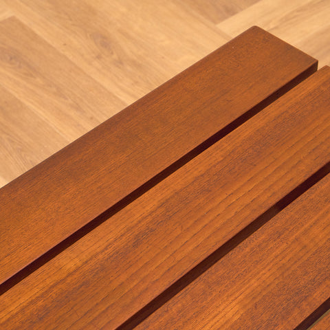 Bench in solid teak by Yngvar Sandström for Seffle Möbelfabrik AB