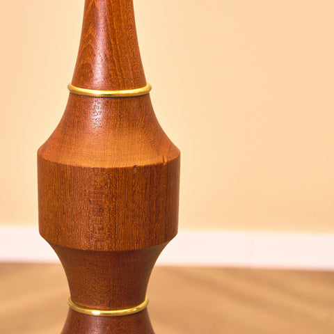 Swedish floor lamp in teak by Möllers Armatur AB