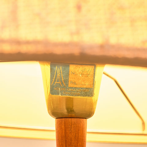 Swedish floor lamp in teak by Möllers Armatur AB