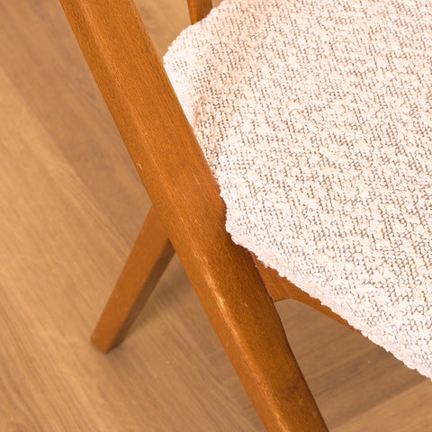 Swedish set of 4 dining chairs in beech by Gottfrid Karlsson & Söner Stolfabrik, Diö