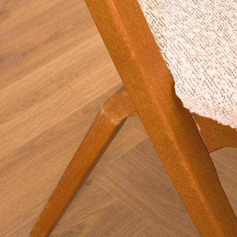 Swedish set of 4 dining chairs in beech by Gottfrid Karlsson & Söner Stolfabrik, Diö