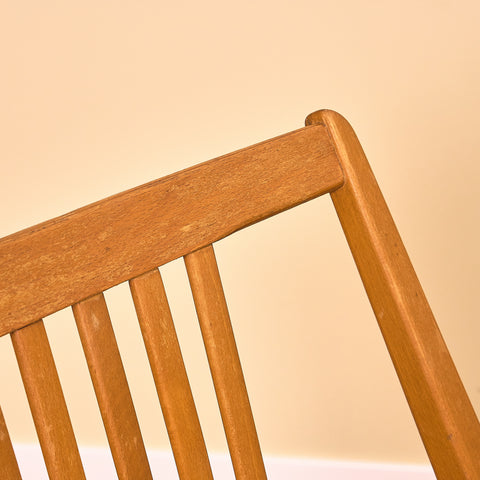 Swedish set of 4 dining chairs in beech by Gottfrid Karlsson & Söner Stolfabrik, Diö