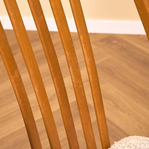 Swedish set of 4 dining chairs in beech by Gottfrid Karlsson & Söner Stolfabrik, Diö
