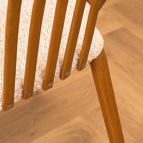 Swedish set of 4 dining chairs in beech by Gottfrid Karlsson & Söner Stolfabrik, Diö