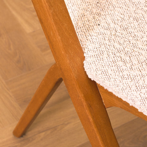 Swedish set of 4 dining chairs in beech by Gottfrid Karlsson & Söner Stolfabrik, Diö