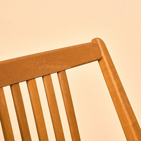 Swedish set of 4 dining chairs in beech by Gottfrid Karlsson & Söner Stolfabrik, Diö