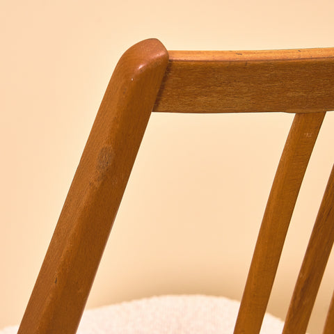 Swedish set of 4 dining chairs in beech by Gottfrid Karlsson & Söner Stolfabrik, Diö