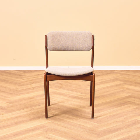 Danish dining chairs in teak, model OD49 by Erik Buch for OD Møbler
