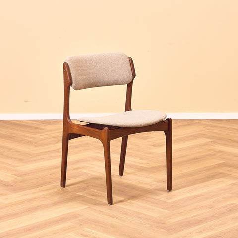 Danish dining chairs in teak, model OD49 by Erik Buch for OD Møbler