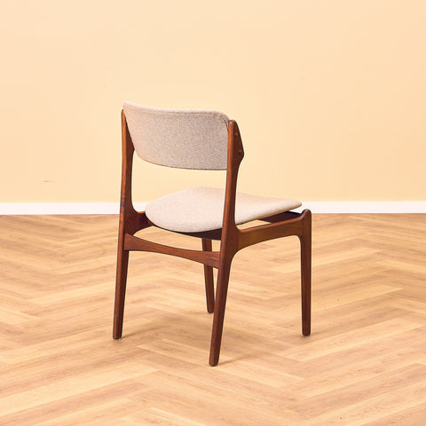 Danish dining chairs in teak, model OD49 by Erik Buch for OD Møbler