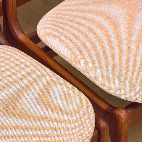 Danish dining chairs in teak, model OD49 by Erik Buch for OD Møbler