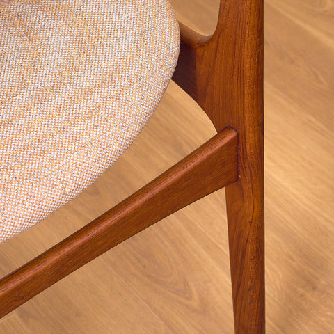 Danish dining chairs in teak, model OD49 by Erik Buch for OD Møbler