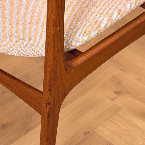 Danish dining chairs in teak, model OD49 by Erik Buch for OD Møbler