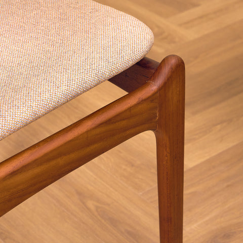 Danish dining chairs in teak, model OD49 by Erik Buch for OD Møbler