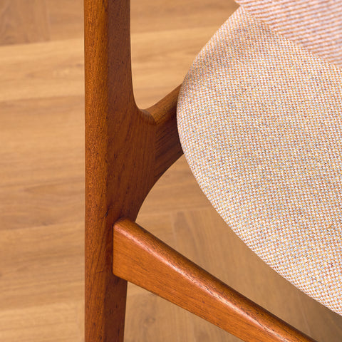 Danish dining chairs in teak, model OD49 by Erik Buch for OD Møbler