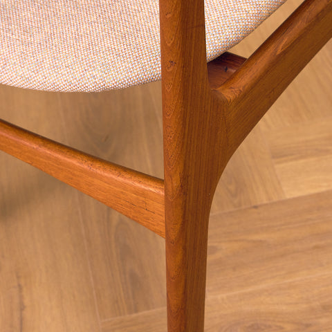 Danish dining chairs in teak, model OD49 by Erik Buch for OD Møbler