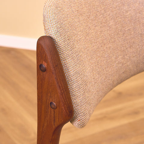 Danish dining chairs in teak, model OD49 by Erik Buch for OD Møbler