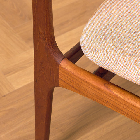 Danish dining chairs in teak, model OD49 by Erik Buch for OD Møbler