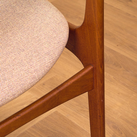 Danish dining chairs in teak, model OD49 by Erik Buch for OD Møbler