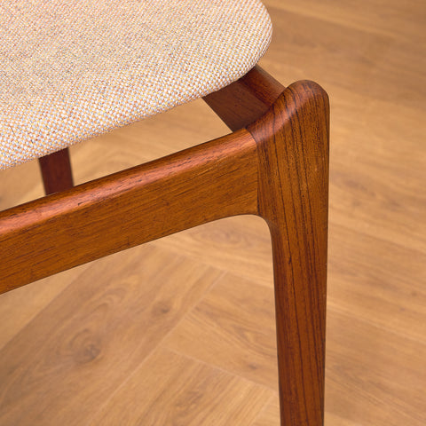 Danish dining chairs in teak, model OD49 by Erik Buch for OD Møbler