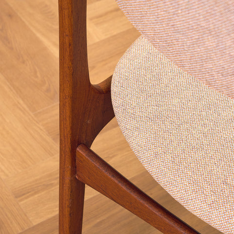 Danish dining chairs in teak, model OD49 by Erik Buch for OD Møbler