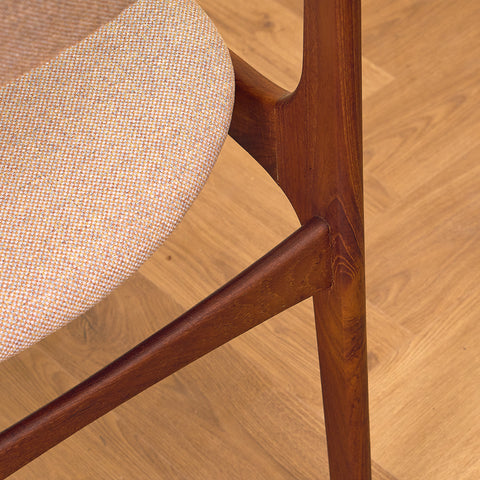 Danish dining chairs in teak, model OD49 by Erik Buch for OD Møbler