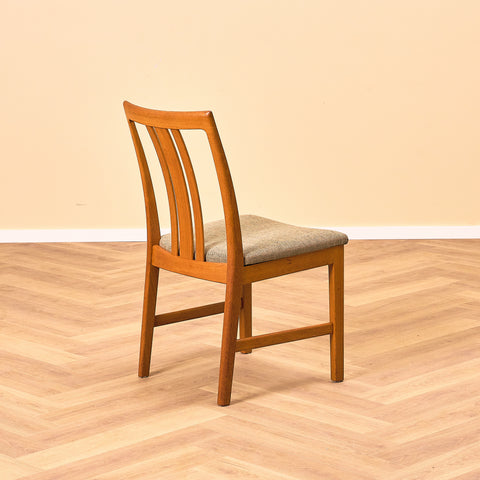 Swedish dining chairs in teak