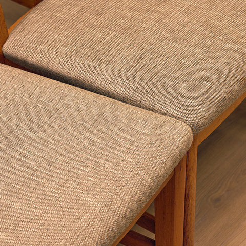Swedish dining chairs in teak